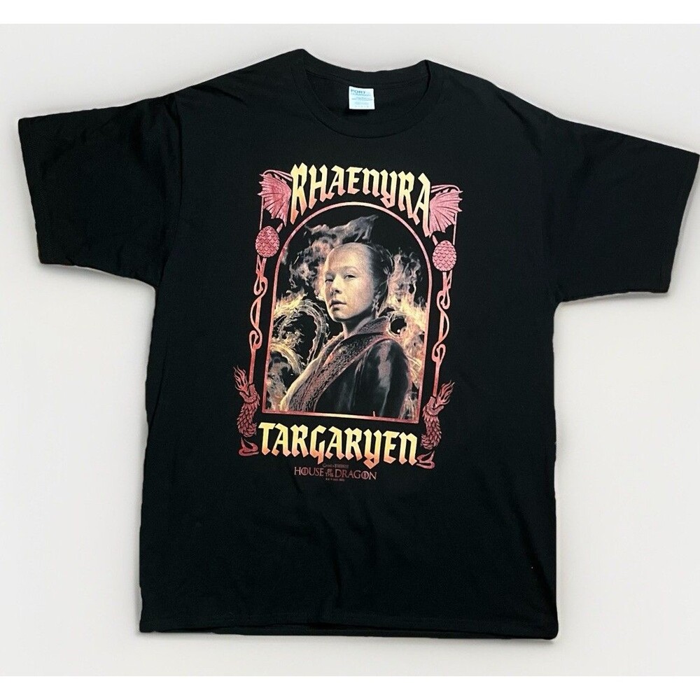 House of the Dragon Rhaenyra Targaryen Graphic Tee Black XL HBO